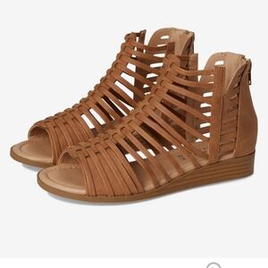 Journee Collection
Women's Delilah Gladiator Sliver Wedge Sandals, Sz 8.5